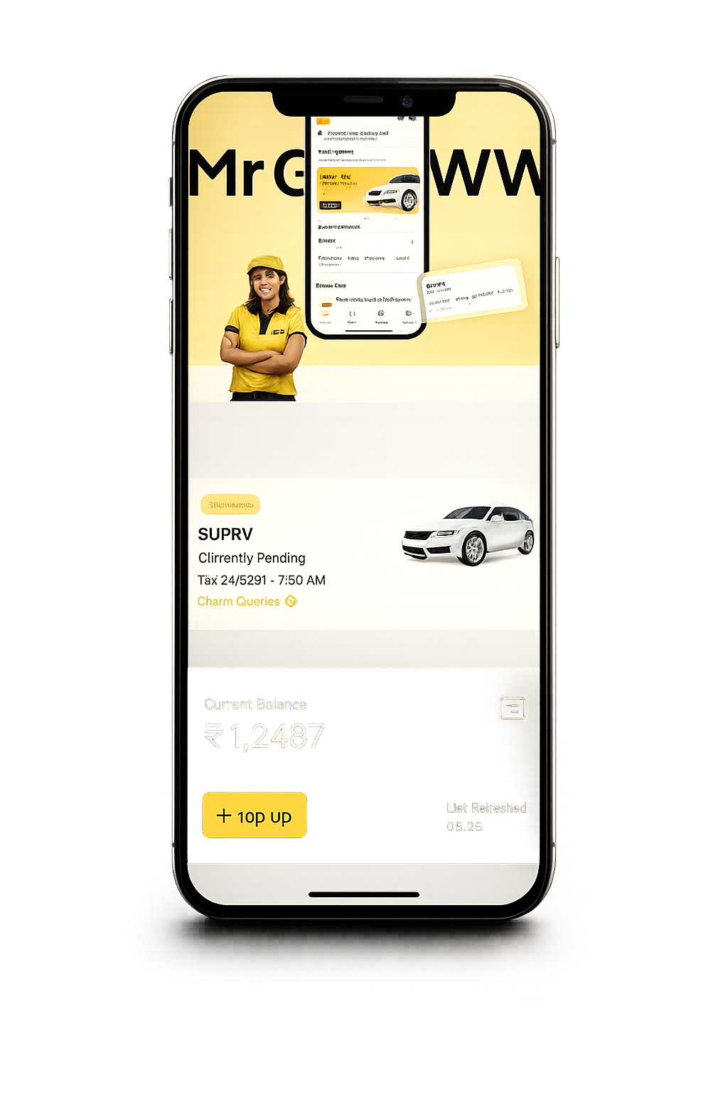 Mobile app interface design and development showcase